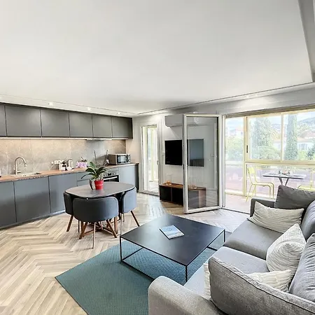 Heart Of Contemporary 2br Garden View Palais & Croisette 5 Mn By Olam Appartement